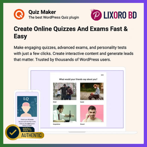 Quiz Maker Pro - Plugin