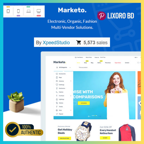 Marketo Premium Theme – Best Multivendor Marketplace & eCommerce WooCommerce Theme