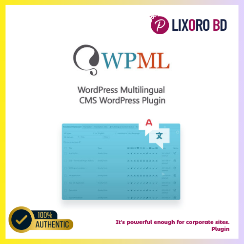 WPML Premium Plugin – Best Multilingual Solution for WordPress