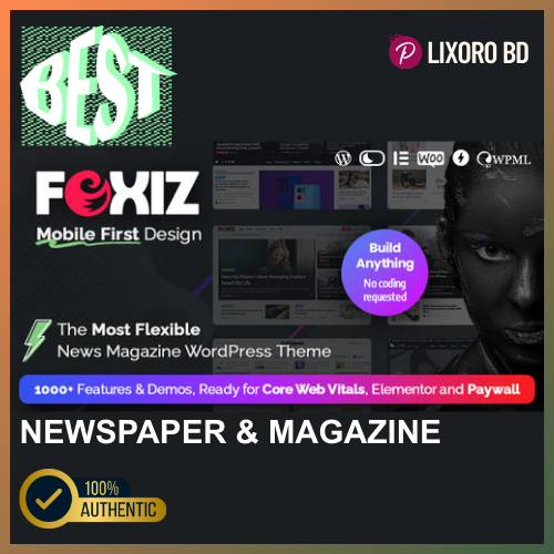 Foxiz Premium Theme – Best Mobile-Optimized Newspaper WordPress Theme