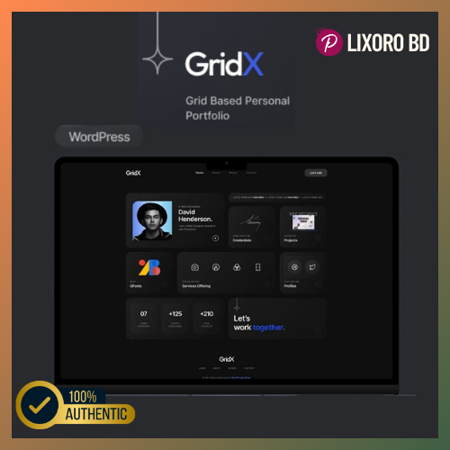 Gridx Portfolio Theme – Best Grid-Based Portfolio WordPress Theme for Creatives