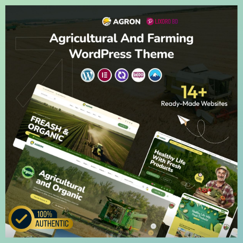 Agron Premium Theme – Best Agriculture & Organic Farm WordPress Theme