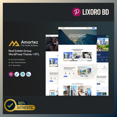 Amortez Premium -Theme Real Estate Group WordPress Theme with RTL