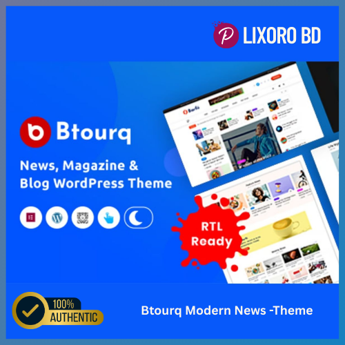 Btourq Modern News Theme – Best WordPress News & Magazine Theme for Publishers