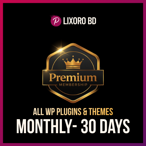 Premium Membership 30 Days – All Premium WordPress Plugins & Themes (GPL) Premium Membership 30 Days – Unlimited Access to Premium WordPress Plugins & Themes