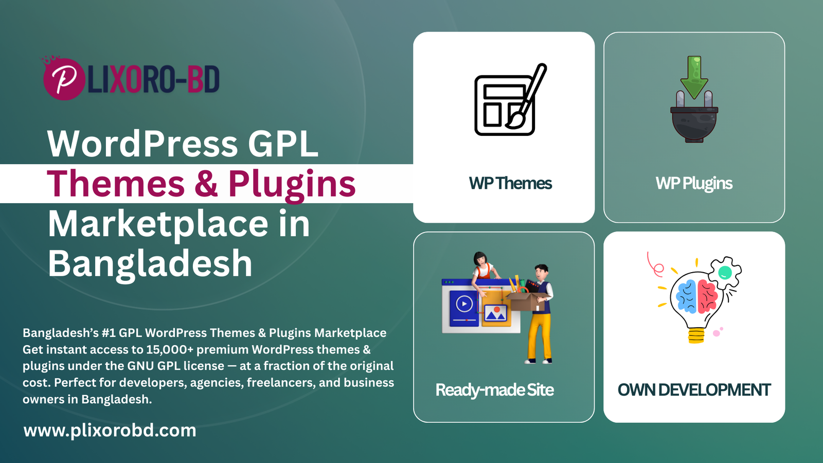 WordPress GPL Themes & Plugins Marketplace in Bangladesh – PlixoroBD 1 WordPress GPL Themes & Plugins Marketplace in Bangladesh – PlixoroBD