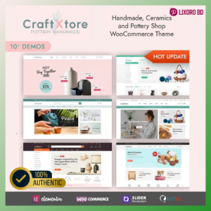 CraftXtore Beautiful Theme – Best Handmade & Pottery Shop WordPress Theme