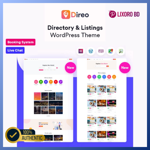 Direo Directory & Listing Theme – Best Business Directory WordPress Theme