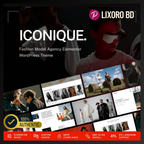 Iconique Model Agency Theme – Best Fashion Model Agency WordPress Theme