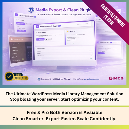 Media Export & Clean Pro Plugin – Best WordPress Media Management Toolkit