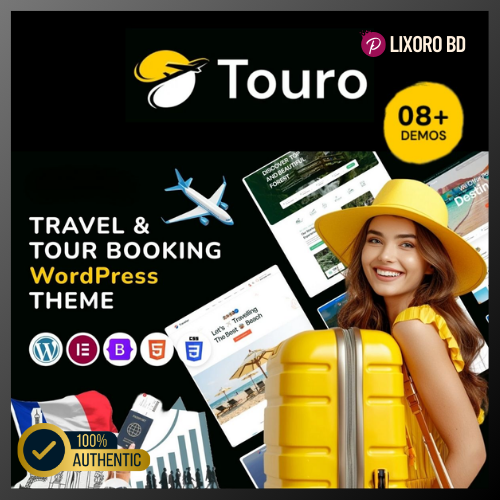 Touro Travel Booking Theme – Best Travel Booking Agency WordPress Theme