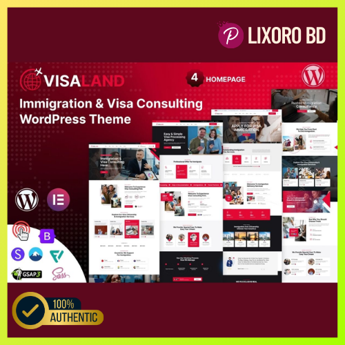 Visaland Visa Consulting Theme – Best Immigration & Visa Consulting WordPress Theme