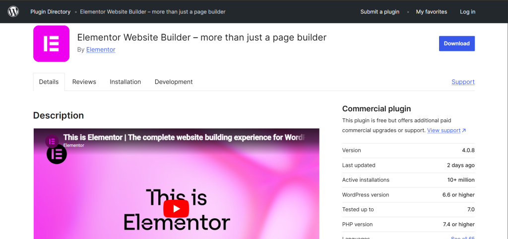 WordPress Tutorial Bangla 2026 | Beginner to Pro Step-by-Step Guide 3 Elementor drag and drop editor used to design WordPress websites without coding