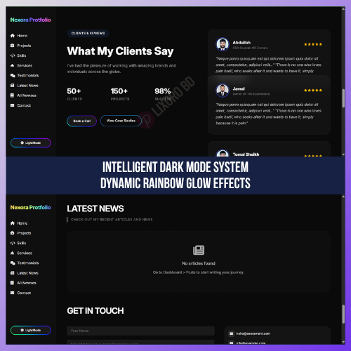 Nexora Portfolio Premium Theme – Modern Portfolio WordPress Theme for Freelancers & Agencies -G3 Nexora Portfolio Premium Theme